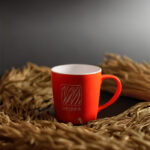 Trendy design matte debossed mug