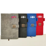 Leather colorful notebook