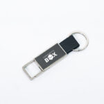 Zinc Alloy Leather Keychain